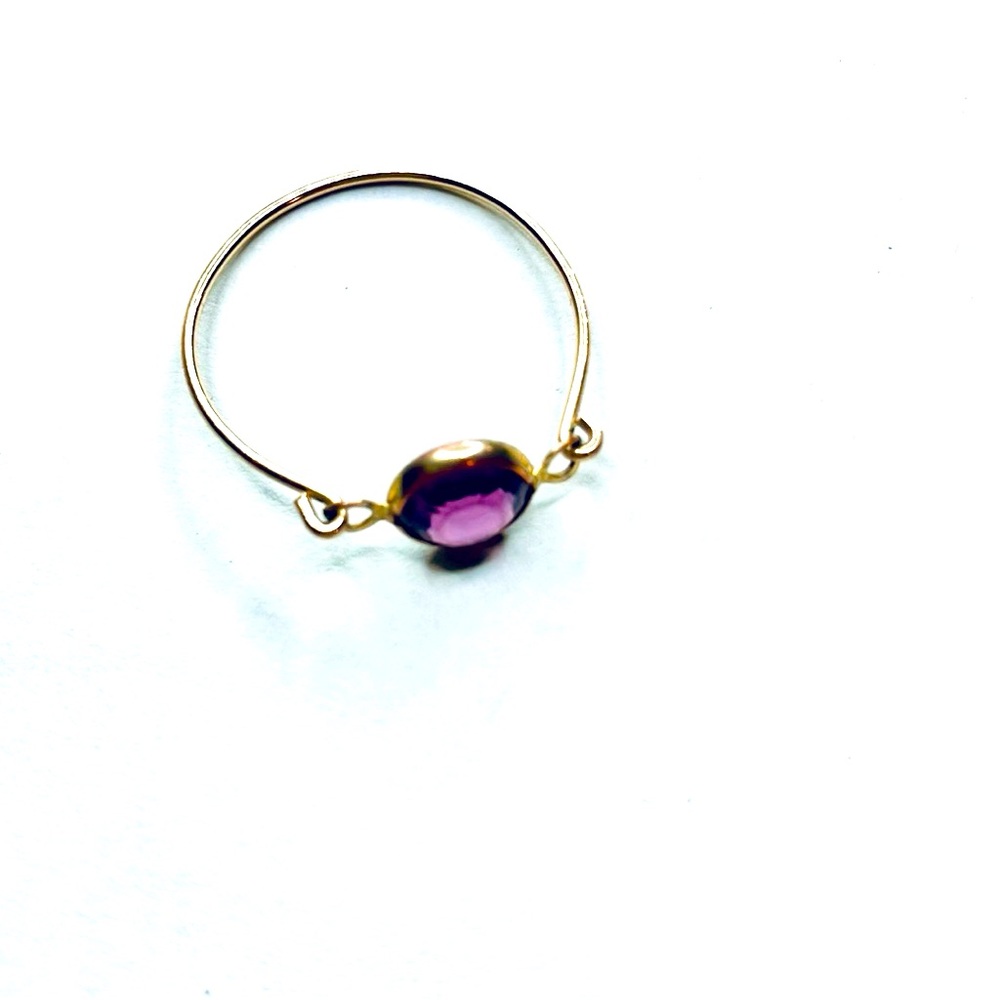 Elegant Gold and Purple Ring Bundle